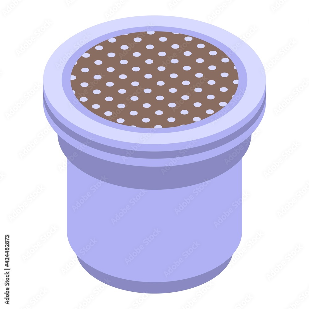 Poster espresso pod icon. isometric of espresso pod vector icon for web design isolated on white background