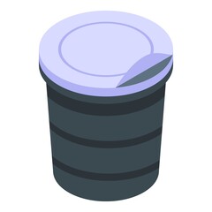 Caffeine pod icon. Isometric of Caffeine pod vector icon for web design isolated on white background