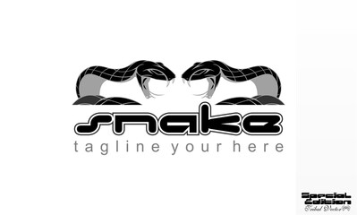 snake tribal vector logo