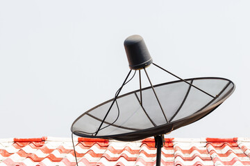 satellite dish on the roof