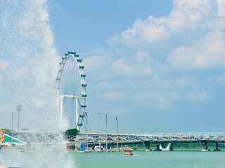 Ferris wheel in Marina Bay Singapore