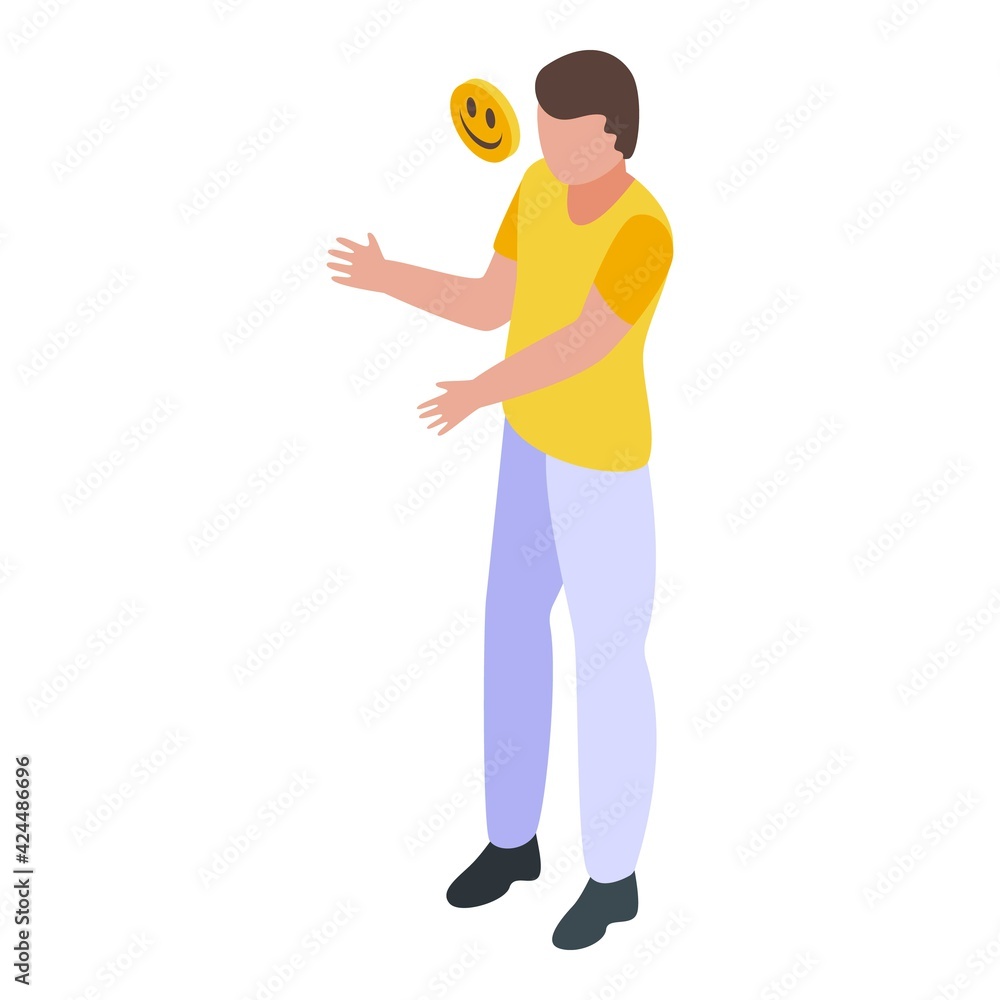Poster friendly interaction icon. isometric of friendly interaction vector icon for web design isolated on 