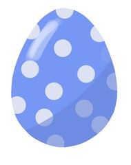 Easter eggs isolated on white background