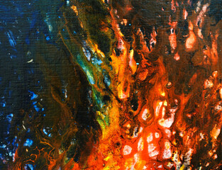 Colorful oil paint brush stroke abstract background texture  design illustration.
