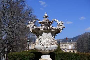 Old imperial ornament in a garden