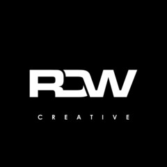 RDW Letter Initial Logo Design Template Vector Illustration