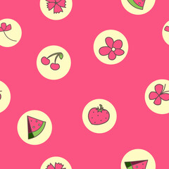 Seamless vector pattern eps sunny bubbles