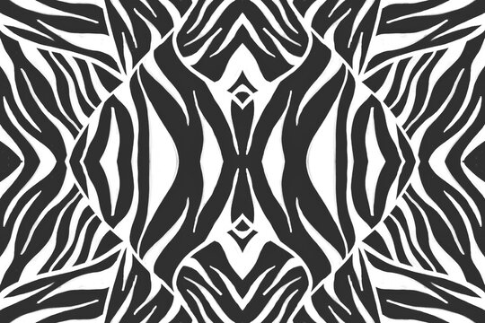 Seamless Zebra Repeat. Abstract Animal Banner. Watercolour Wild Print. Black Camouflage Wallpaper. Gray Zebra Pattern. Fashion Animal Banner. Watercolor Tiger Skin. Seamless Zebra Stripes.