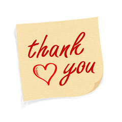 Thank You Card. Thanks Sticker. Vector Illustration