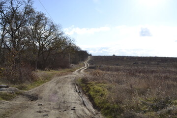 road in the countryside