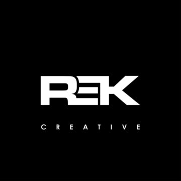 REK Letter Initial Logo Design Template Vector Illustration