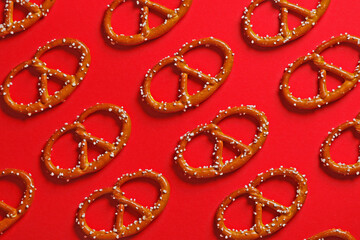 Red background with traditional German background