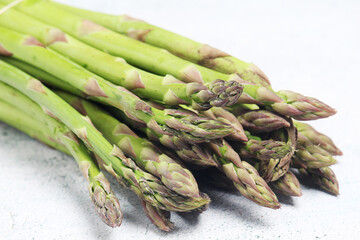 A bunch of asparagus sprouts