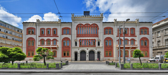 Administration and governance building of University of Belgrade, Serbia - obrazy, fototapety, plakaty