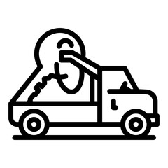 Trading auto icon. Outline Trading auto vector icon for web design isolated on white background