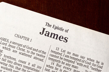The Book of James Title Page Close-up