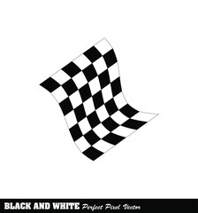 Start flag icon. Racing sign. Checkered racing flag. Checkered racing flag flying. Black and white flag. Vector illustration. start and stop signs in racing. A symbol of competition. Eps 10 game icons