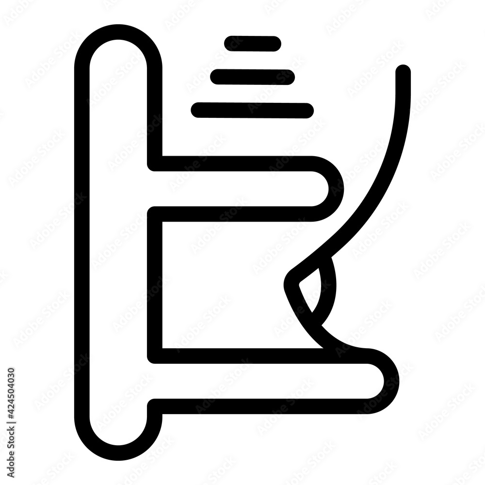 Poster diagnostic mammogram icon. outline diagnostic mammogram vector icon for web design isolated on white
