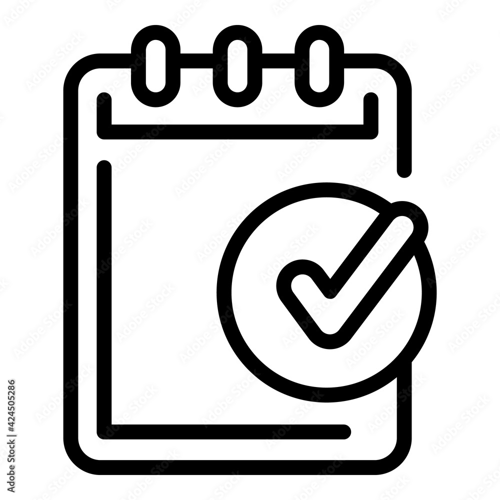 Poster calendar task icon. outline calendar task vector icon for web design isolated on white background