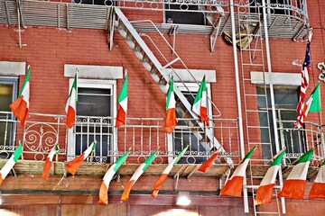 Feuerleiter an Aussenfassade