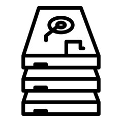 Storage backup icon. Outline Storage backup vector icon for web design isolated on white background