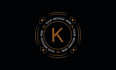 Exquisite, modern monogram with the letter K. Premium brand icon. Vector logo design for business, beauty industry, cosmetics, salon, boutique, company, corporation.
