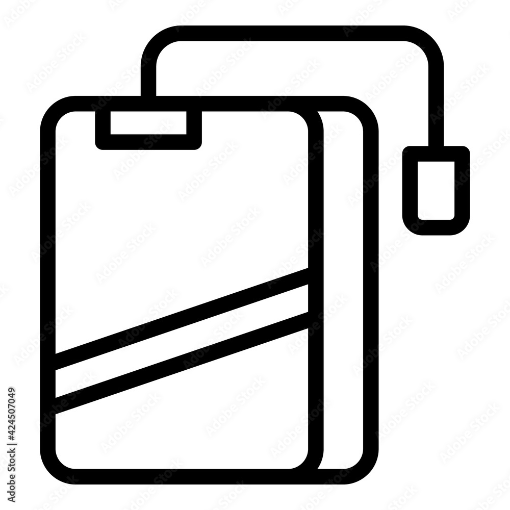 Poster backup technology icon. outline backup technology vector icon for web design isolated on white backg