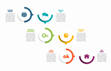 Infographic design template with place for your data. Vector illustration.