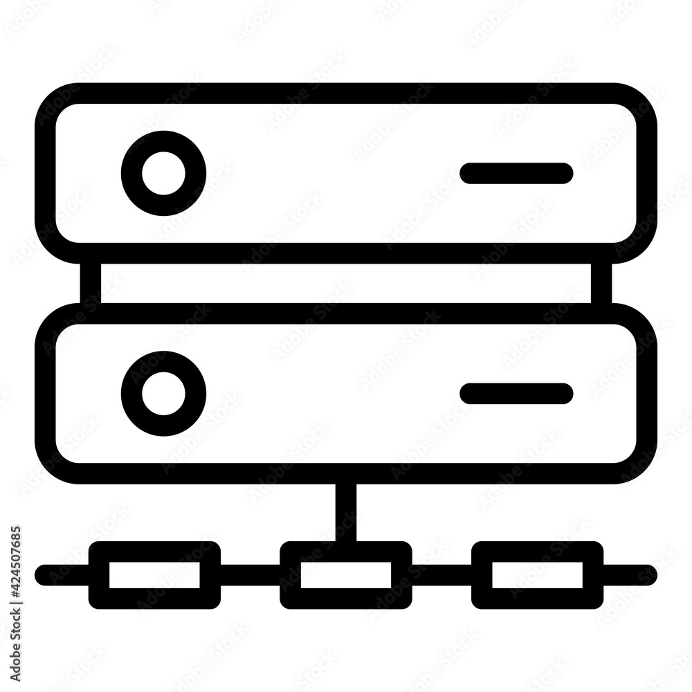 Poster data recovery icon. outline data recovery vector icon for web design isolated on white background