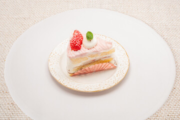 ショートケーキとプリザーブドフラワー