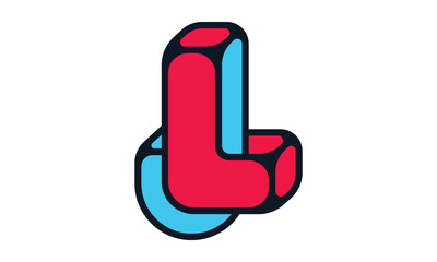 Letter LJ JL Logo
