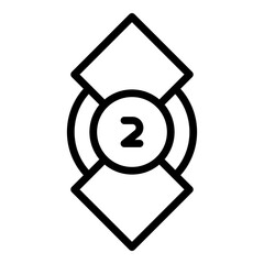 Organization crew icon. Outline Organization crew vector icon for web design isolated on white background