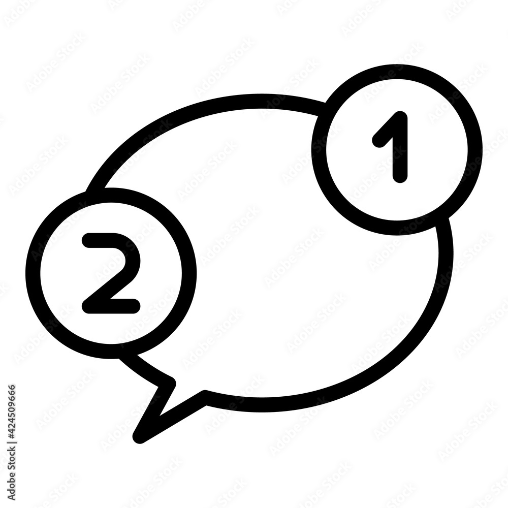 Poster crew brainstorming icon. outline crew brainstorming vector icon for web design isolated on white bac