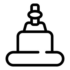 Jewelry dummy ring icon. Outline Jewelry dummy ring vector icon for web design isolated on white background