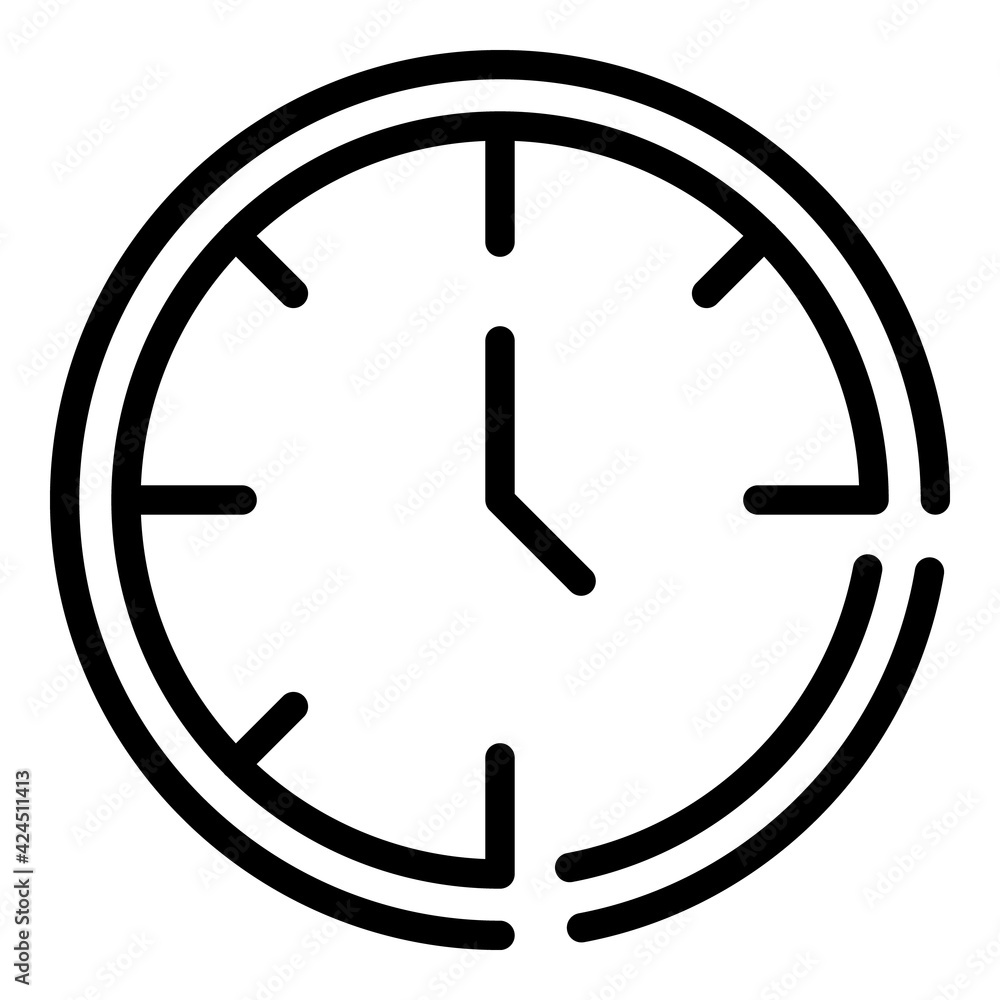 Poster time meditation icon. outline time meditation vector icon for web design isolated on white backgroun
