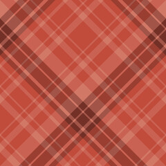 Seamless pattern in brick red colors for plaid, fabric, textile, clothes, tablecloth and other things. Vector image. 2