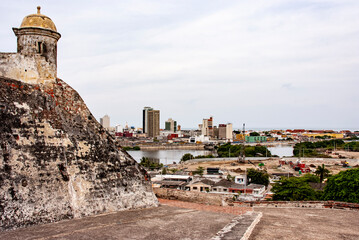 Fototapeta na wymiar Castillo San Felipe de Barajas - Cartagena - Colombia