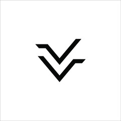 letter V logo design vector sign