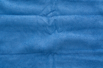 blue  fabric microfiber cleaning cloth background