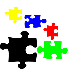 jigsaw puzzle with missing piece