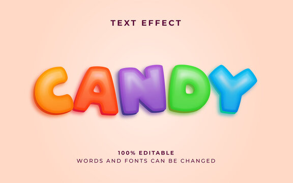 Candy Vector Text Effect