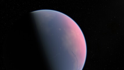 Planets and galaxy. Beauty of deep space. Billions of galaxy in the universe 3d render