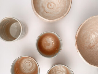 Kintsugi, Japanese broken pottery restored with gold, the beauty of being different and unique