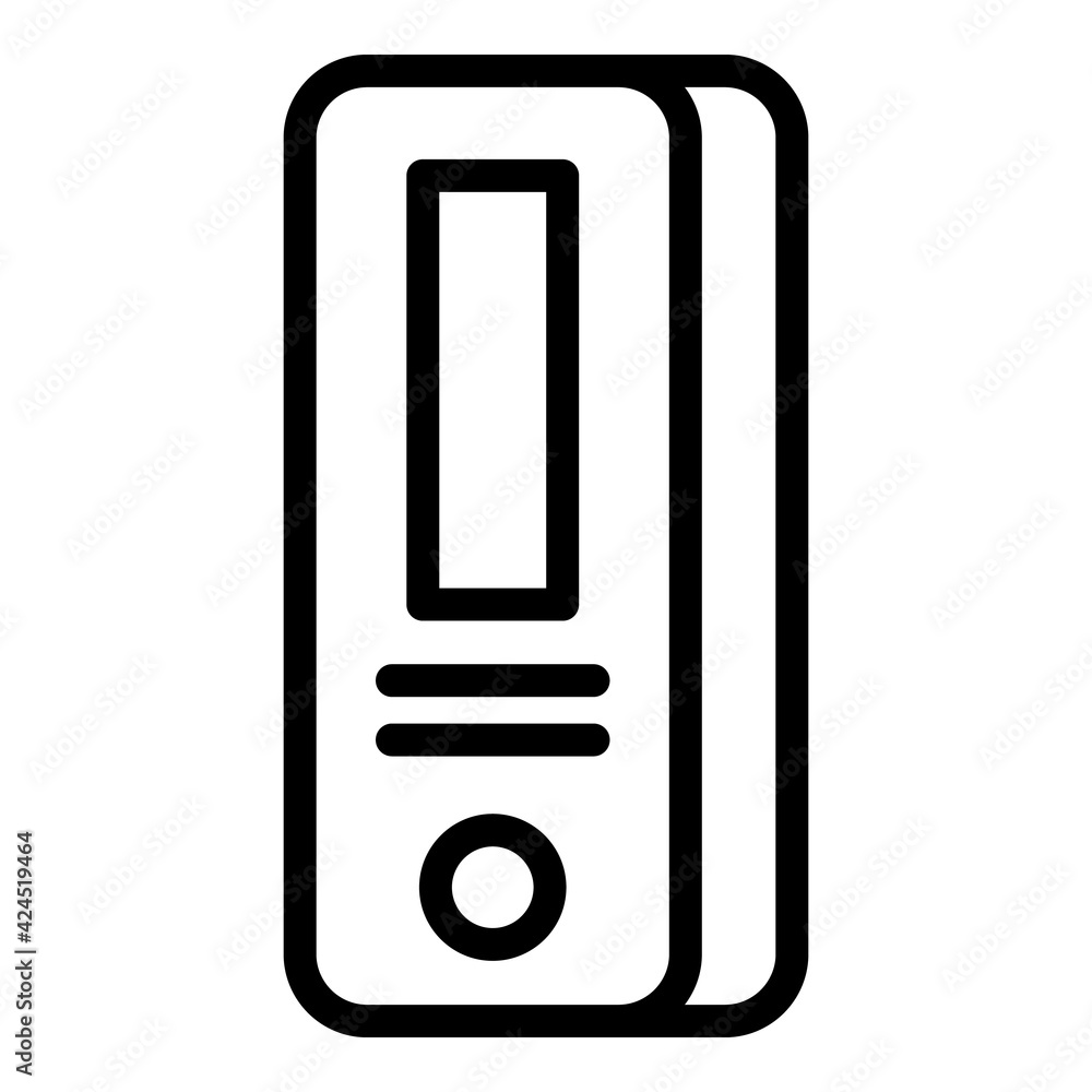 Poster portable covid test icon. outline portable covid test vector icon for web design isolated on white b