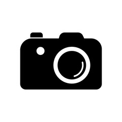 photo camera flat icon design vector