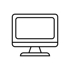 computer pc flat icon design vector