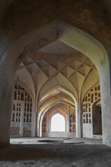 Fototapeta na wymiar Architecture of historic Golconda fort in Hyderabad, India