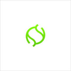 letter S logo design vector sign