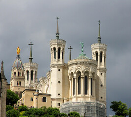 Fototapeta na wymiar basilique de Fourvière