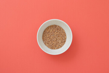 Bowl with organic natural oats